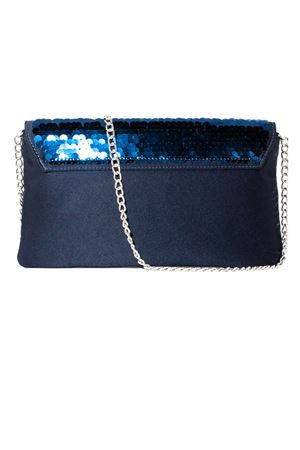 Borsa a spalla Montecarlo in raso e paillettes blu ROBERTO FESTA | MONTECARLOBLUNOTTE